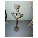 METAL STAND ASHTRAY WITH SAIL BOATS