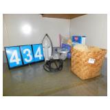 IRON, MOTH BALLS, SPONGES, ETC