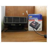 SMALL HEATER, 12 VOLT AIR COMPRESSOR