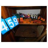 PILGRAM & TURKEY CANDLES, EASTER EGGS & GRASS,