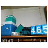 2 COOLERS, 2 LUNCH COOLERS