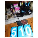 OFFICE SUPPLIES, STAPLER, CADDY ETC