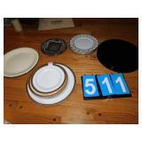 PLATES INC. GOLD BUFFET, BLOCK, ETC