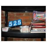 PYREX SMALL BREAD PAN, CASSEROL, COOKBOOKS, ETC