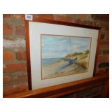 SAILBOAT WATERCOLOR SIGNED RANDALL 17" X 20" 1975