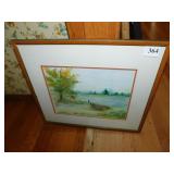 COTIT LITTLE BEACH, WATER COLOR, 15" X 17"