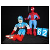 MARVEL SPIDER MAN AND CAPTAIN AMERICA