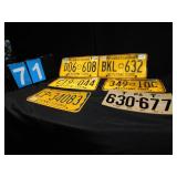 GROUP OF LICENSE PLATES 1 PAPER