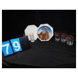 CARSTAIRS WHITE SEAL BLENDED WHISKEY 5 GLASSES