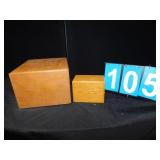 WOODEN FILE BOXES