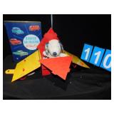 SNOOPY STUFFED ANIMAL, MINIATURE CAR COLLECTION