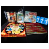 GAMES; CHINESE CHECKERS, MINT STICK DEAL, TINKER