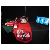COCA-COLA RUNNERS, TELEPHONE, CUP DISPENSER