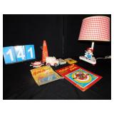 VINTAGE TOYS AND WOODEN RAGGEDY ANNE AND ANDY