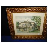 FRAME PRINT 21" H X 25" H SIGNED LOWER RIGHT