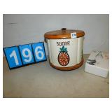 VINTAGE MID CENTURY CANNISTER SET SUGAR IS