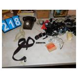 ROTARY PHONE, CELL PHONES, WALKMAN, ETC.