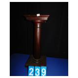 MAHOGANY PEDESTAL  34-1/2" H