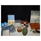 TORCH, SCALE, WOOD DRAWER, 18X24 POSTER FRAME,