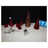 BATTERY OPERATED DECORATIVE TREES ASSORTED