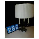 DOUBLE SIDED MARBLE BASE CANDLESTICK LAMP WITH