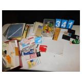 TAPE, STAMP PADS, GREASE MARKERS, TABLETS,