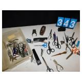 WEIGHTED TAPE DISPENSER, STAPLER, SCISSORS, TWO