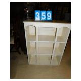 WOOD BOOKSHELF PAINTED 30"W X 12"D X 40" H