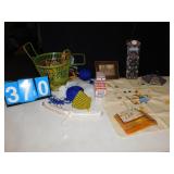 UNFINISHED NEEDLEWORK PIECE, SPARKLE ALL THE WAY