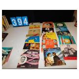 45 RECORDS W/ STAND AND ORIGINAL COVERS