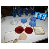 BLUE STEM WARE SAKI CUPS & BOWL