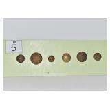 6 BRITISH UK BUTTONS