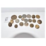 19 BRITISH UK BUTTONS ASSORTED