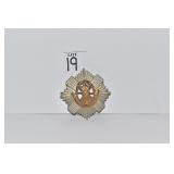 THE ROYAL SCOTS VINTAGE BADGE- THISTLE W/ ST.