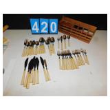 FLATWARE VINTAGE SERVICE FOR 7 - MISSING 1 SALAD