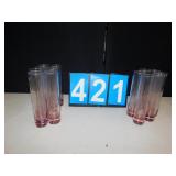 13 PURPLE VASES 7.5"