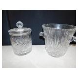 CRYSTAL ICE BUCKET & JAR
