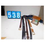 BELTS SIZE 32, COASTER HOLDER, HANGERS