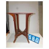 MAHOGANY TABLE 27" H 17" TOP SPLIT BOARD