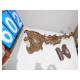 DECORATIVE CAST IRON 17" H& CAST IRON DOOR STOP,