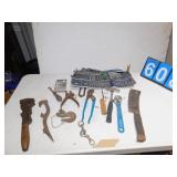 CLEAVER, PIPE WRENCH, SAW BLADES, BITS, HIGH