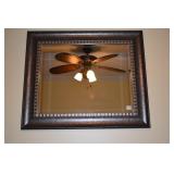 MIRROR SILVER/GRAY KEY DESIGN BEVELED EDGE 30" X