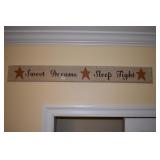 WOOD SIGN "SWEET DREAMS - SLEEP TIGHT 46" W X 6