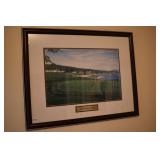18TH HOLE PEBBLE BEACH 25 1/2" X 21 1/2" WOOD