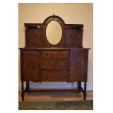OAK SIDEBOARD MATCHES DINING SET 3 DRAWERS 2