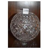 5" H CRYSTAL ROSE BOWL