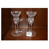 WATERFORD 5 3/4" H CANDLESTICKS