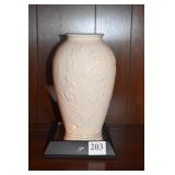 LENOX VASE ON MIRRORED PEDESTAL 8" H