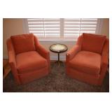 ROWE SWIVEL BASE SIDE ARMCHAIRS W/ REMOVEABLE