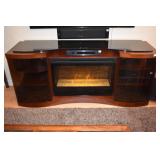 ENTERTAINMENT STAND W/ FIREPLACE 6